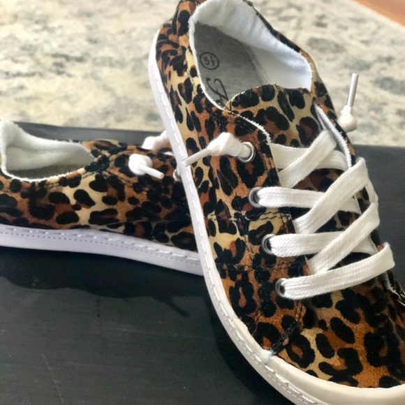 Leopard stretch tennis shoes - Picture 2 of 3